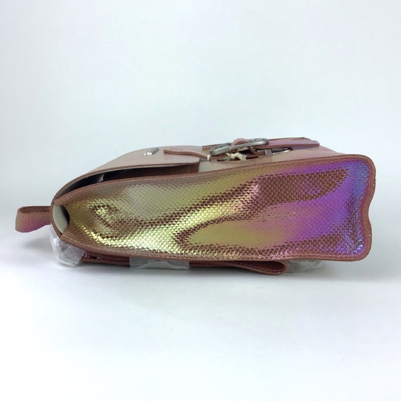 Dr. Martens Iridescent Pink Leather Mini Backpack - Picture 6 of 11